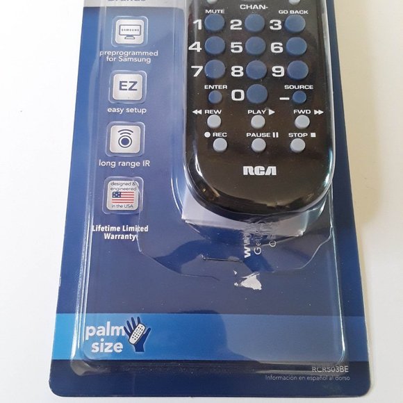 RCA PROGRAMMABLE UNIVERSAL REMOTE CONTROL - NEW OPEN PACKAGE - MODEL # RCR503BE - Picture 5 of 5